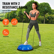 VEVOR 26&quot; Half Exercise Ball Trainer Yoga Balance Stability Band Resistance Ball