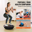 VEVOR 26&quot; Half Exercise Ball Trainer Yoga Balance Stability Band Resistance Ball