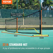 Φορητό σύστημα δίχτυ Pickleball VEVOR, δίχτυ ρυθμιστικού μεγέθους 22 FT, σταθερό μεταλλικό πλαίσιο ανθεκτικό στις καιρικές συνθήκες &amp; ισχυρό δίχτυ PE, αθλητικό δίχτυ εξωτερικού χώρου με τσάντα μεταφοράς, εύκολη εγκατάσταση, παιχνίδι στην πίσω αυλή