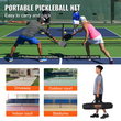Φορητό σύστημα δίχτυ Pickleball VEVOR, δίχτυ ρυθμιστικού μεγέθους 22 FT, σταθερό μεταλλικό πλαίσιο ανθεκτικό στις καιρικές συνθήκες &amp; ισχυρό δίχτυ PE, αθλητικό δίχτυ εξωτερικού χώρου με τσάντα μεταφοράς, εύκολη εγκατάσταση, παιχνίδι στην πίσω αυλή