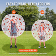 Φουσκωτή μπάλα προφυλακτήρα VEVOR 1-pack, 4FT/1,2M Body Sumo Zorb Balls για εφήβους και ενήλικες, πάχους 0,8mm PVC Human Hamster Bubble Balls για ομαδικό παιχνίδι σε εξωτερικό χώρο, παιχνίδια προφυλακτήρα Bopper για κήπο, αυλή, πάρκο