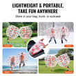 Φουσκωτή μπάλα προφυλακτήρα VEVOR 1-pack, 4FT/1,2M Body Sumo Zorb Balls για εφήβους και ενήλικες, πάχους 0,8mm PVC Human Hamster Bubble Balls για ομαδικό παιχνίδι σε εξωτερικό χώρο, παιχνίδια προφυλακτήρα Bopper για κήπο, αυλή, πάρκο