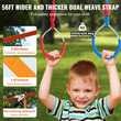 VEVOR 2x56 ft Ninja Warrior Obstacle Course Kids Outdoor Slackline 12 Obstacles