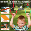 VEVOR 2x65 ft Ninja Warrior Obstacle Course Kids Outdoor Slackline 12 Obstacles