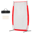 VEVOR I Screen Baseball για Batting Cage, 7x4 ft Baseball &amp; Softball Screen Safety, Body Protector Φορητή οθόνη κτυπήματος με Carry Bag &amp; Ground Stakes, Baseball Pitching Net for Pitchers Protection