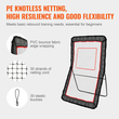VEVOR Lacrosse Rebounder για Backyard, 4x7 Ft Volleyball Bounce Back Net, Pitchback Throwback Baseball Softball Return Training Screen, Ρυθμιζόμενη γωνία σκοποβολής Πρακτική Τείχος προπόνησης με στόχο