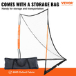 VEVOR Lacrosse Goal, 6&#039; x 6&#039; Lacrosse Net, Φορητό γκολ λακρός με τσάντα μεταφοράς, Fiberglass Rod Backyard Lacrosse Training Equipment, Easy Setup Collegiate Goal, Ιδανικό για προπόνηση ενηλίκων νέων