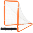 VEVOR Lacrosse Goal, 4&#039; x 4&#039; Small Παιδικό Δίχτυ Λακρός, Πτυσσόμενο Φορητό Γκολ λακρός με τσάντα μεταφοράς, Εξοπλισμός προπόνησης στην πίσω αυλή από σιδερένιο πλαίσιο, Γρήγορη και εύκολη εγκατάσταση, Ιδανικό για προπόνηση νέων, πορτοκαλί
