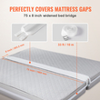 VEVOR Bed Bridge Μετατροπέας King Kit Μεταλλική πόρπη &amp; τσάντα αποθήκευσης (75&quot; L x 8&quot; W)