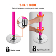 VEVOR Professional Dancing Pole, Spinning Static Dancing Pole Kit, Φορητό αφαιρούμενο κοντάρι, 40mm βαρέως τύπου κοντάρι από ανοξείδωτο ατσάλι, ρυθμιζόμενο ύψος, κοντάρι γυμναστικής, για γυμναστική στο σπίτι, ροζ