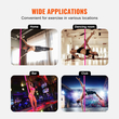 VEVOR Professional Dancing Pole, Spinning Static Dancing Pole Kit, Φορητό αφαιρούμενο κοντάρι, 40mm βαρέως τύπου κοντάρι από ανοξείδωτο ατσάλι, ρυθμιζόμενο ύψος, κοντάρι γυμναστικής, για γυμναστική στο σπίτι, ροζ