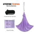 VEVOR Sensory Swing για Παιδιά, 3,1 Yards, Therapy Swing για παιδιά με Ειδικές Ανάγκες, Cuddle Swing Εσωτερική αιώρα εξωτερικού χώρου για Παιδί &amp; Ενήλικες με Αυτισμό, ΔΕΠΥ, Aspergers, Αισθητηριακή Ολοκλήρωση, Μωβ