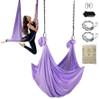 VEVOR Aerial Yoga Hammock &amp; Swing, 4,4 Yards, Yoga Starter Kit με 100gsm Nylon Fabric, Full Rigging Hardware και Easy Set-up Guide, Antigravity Flying for All Levels Fitness Bodybuilding, Purple