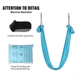 VEVOR Aerial Yoga Hammock &amp; Swing, 5,5 Yards, Aerial Yoga Starter Kit με 100gsm Nylon Fabric, Full Rigging Hardware &amp; Easy Set-up Guide, Antigravity Flying for All Levels Fitness Bodybuilding, Blue