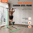 VEVOR Power Tower Dip Station, 2-επίπεδα ρυθμιζόμενο ύψος βάση Pull Up Bar, Πολυλειτουργικός εξοπλισμός προπόνησης δύναμης προπόνησης, Home Gym Fitness Dip Bar Station, χωρητικότητα 220 LBS, Μαύρο &amp; πράσινο
