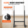 VEVOR Dip Bar, χωρητικότητα 500 lbs, Heave Duty Dip Stand Stand με ρυθμιζόμενο ύψος, Fitness Workout Dip Bar Station Stabilizer Parallette Push Up Stand, Παράλληλες μπάρες για προπόνηση δύναμης στο σπίτι Γυμναστήριο