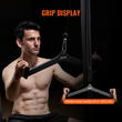VEVOR LAT Pulldown Bar Tricep Attachment Handle V-bar Μηχάνημα καλωδίου για το σπίτι γυμναστήριο