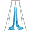 VEVOR Aerial Yoga Frame &amp; Yoga Hammock, Professional Yoga Stand Swing ύψους 9,67 ποδιών συνοδεύεται από εναέρια αιώρα 13,1 Yards, Μέγιστη χωρητικότητα φορτίου 551,15 lbs Εξέδρα γιόγκα για εσωτερικούς εξωτερικούς χώρους Aerial Yoga, μπλε