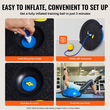VEVOR 23&quot; Half Exercise Ball Trainer Yoga Balance Stability Band Resistance Ball