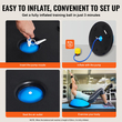 VEVOR 23&quot; Half Exercise Ball Trainer Yoga Balance Stability Band Resistance Ball
