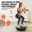VEVOR 23&quot; Half Exercise Ball Trainer Yoga Balance Stability Band Resistance Ball