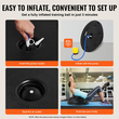 VEVOR 23&quot; Half Exercise Ball Trainer Yoga Balance Stability Band Resistance Ball