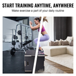 VEVOR 3 σε 1 Plyometric Jump Box, 30/24/20 Inch Wooden Plyo Box, Platform &amp; Jumping Agility Box, Anti-slip Fitness Step Up Box for Home Gym Training, Conditioning Strength Training, Μαύρο