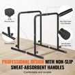 VEVOR Dip Bars, χωρητικότητα 440 lbs, Heave Duty Dip Stand Stand με ρυθμιζόμενο ύψος, Fitness Workout Dip Bar Station Stabilizer Parallette Push Up Stand, Παράλληλες μπάρες για προπόνηση δύναμης στο σπίτι Γυμναστήριο