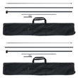 VEVOR Feather Flag Pole Kit 2 Packs Swooper Flag Pole 12,7 ft with Ground Stakes