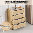 Συρταριέρα VEVOR Rattan Dresser Natural Rattan Closet Dresser 4 Συρτάρια για υπνοδωμάτιο