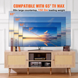 Βάση τηλεόρασης VEVOR Rattan για βάση τηλεόρασης Boho 65&quot; με ενσωματωμένη υποδοχή Oak