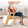 Καρέκλα VEVOR Rattan, Μοντέρνα Καρέκλα Τραπεζαρίας Mid Century με υποβραχιόνιο, Επενδυμένη Καρέκλα με Πλάτη Rattan, Ρετρό Καρέκλα Κουζίνας Rattan Τραπεζαρίας για Σαλόνι, Υπνοδωμάτιο, Αναγνωστήριο και Γραφείο, Μπεζ
