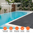 VEVOR Interlocking Deck Tiles 36 Pack 12&quot;x12&quot; Plastic for Orch Dark Grey