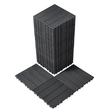 VEVOR Interlocking Deck Tiles 36 Pack 12&quot;x12&quot; Plastic for Orch Dark Grey