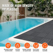 VEVOR Interlocking Deck Tiles 10 Pack 12&quot;x12&quot; Plastic for Orch Dark Grey
