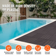 VEVOR Interlocking Deck Tiles 54 Pack 12&quot;x12&quot; Αδιάβροχο για Βεράντα Σκούρο Καφέ