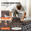 VEVOR Interlocking Deck Tiles Plastic Wood 10 Pack 12&quot;x12&quot; Αδιάβροχο για Βεράντα