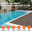 VEVOR Interlocking Deck Tiles Plastic Wood 10 Pack 12&quot;x12&quot; Αδιάβροχο για Βεράντα