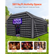 Φουσκωτό νυχτερινό κλαμπ VEVOR 29,5 x 19,7 x 13,1 Ft Blow up Party Ten Black