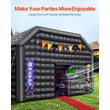 Φουσκωτό νυχτερινό κλαμπ VEVOR 29,5 x 19,7 x 13,1 Ft Blow up Party Ten Black
