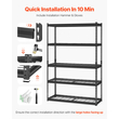 VEVOR Storage Shelves 5 Tier Adjustable Heavy Duty Garage Shelving Unit 2500 lbs