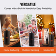 VEVOR Pressurized Growler Mini Beer Keg Draft Beer Growler Home 128Oz 4L Μαύρο