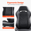 Ρυθμιζόμενη αγωνιστική καρέκλα VEVOR 2 Racing Seat με δέρμα PVC &amp; Slider Q235B