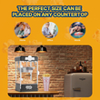 Μηχάνημα Popcorn Popper VEVOR Επιτραπέζιο Popcorn Maker 480W 4 Oz Μαύρο