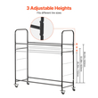 VEVOR Rolling Tire Storage Rack 2-Shelf Tire Holder μέχρι 12 Standard ελαστικά