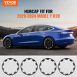 Κάλυμμα στεφάνης τροχού VEVOR 20&quot; για το μοντέλο Y Hubcap με προστατευτική ταινία &amp; οπή ακροφυσίου βαλβίδας