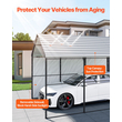 VEVOR 10&#039; x 15&#039; Metal Carport Heavy Duty Υπαίθριο Καταφύγιο Αυτοκινήτων Γκαράζ για Σκάφη
