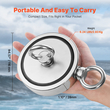 VEVOR 2000 LBS Strong Fishing Magnet Kit Καραμπίνερ διπλής όψης Pull Force Rope