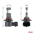 ΛΑΜΠΕΣ LED HΒ3 9005 / HIR1 / H10 12V 60W 6.000K 5.600lm +400% LED CAN-BUS HYBRID SERIES AMIO - 2 ΤΕΜ.