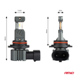 ΛΑΜΠΕΣ LED HIR2 12V 60W 6.000K 5.600lm +400% LED CAN-BUS HYBRID SERIES AMIO - 2 ΤΕΜ.